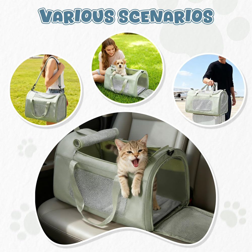 WEPLAN versatile travel bag suitable for cars, trains, and airplanes with pets