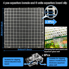 Weramics aquarium-divider-lid-board doubles as a lid or isolation panel.