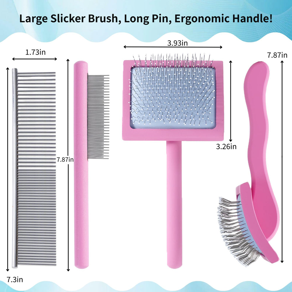 Werduoland ergonomic wooden handle offers comfortable grooming sessions.
