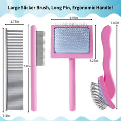 Werduoland ergonomic wooden handle offers comfortable grooming sessions.