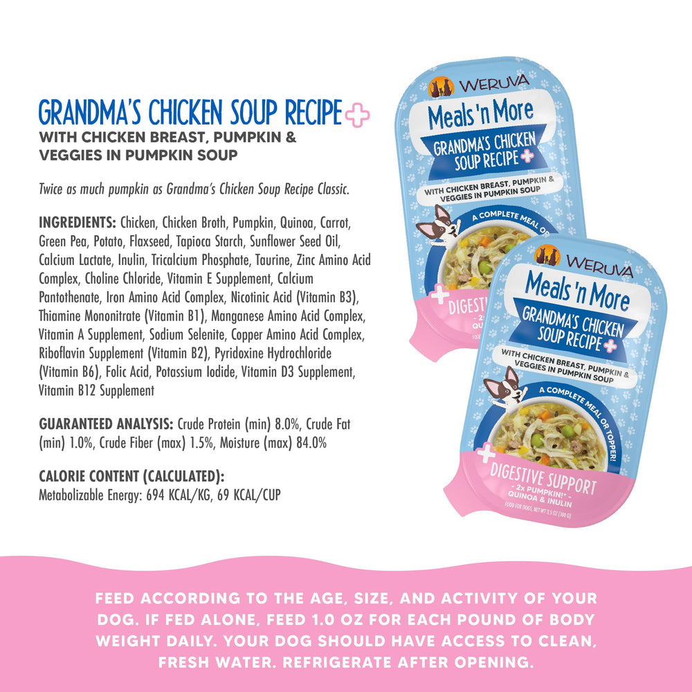 Weruva 3.5oz cup packaging in a 12-pack for convenient daily feeding.