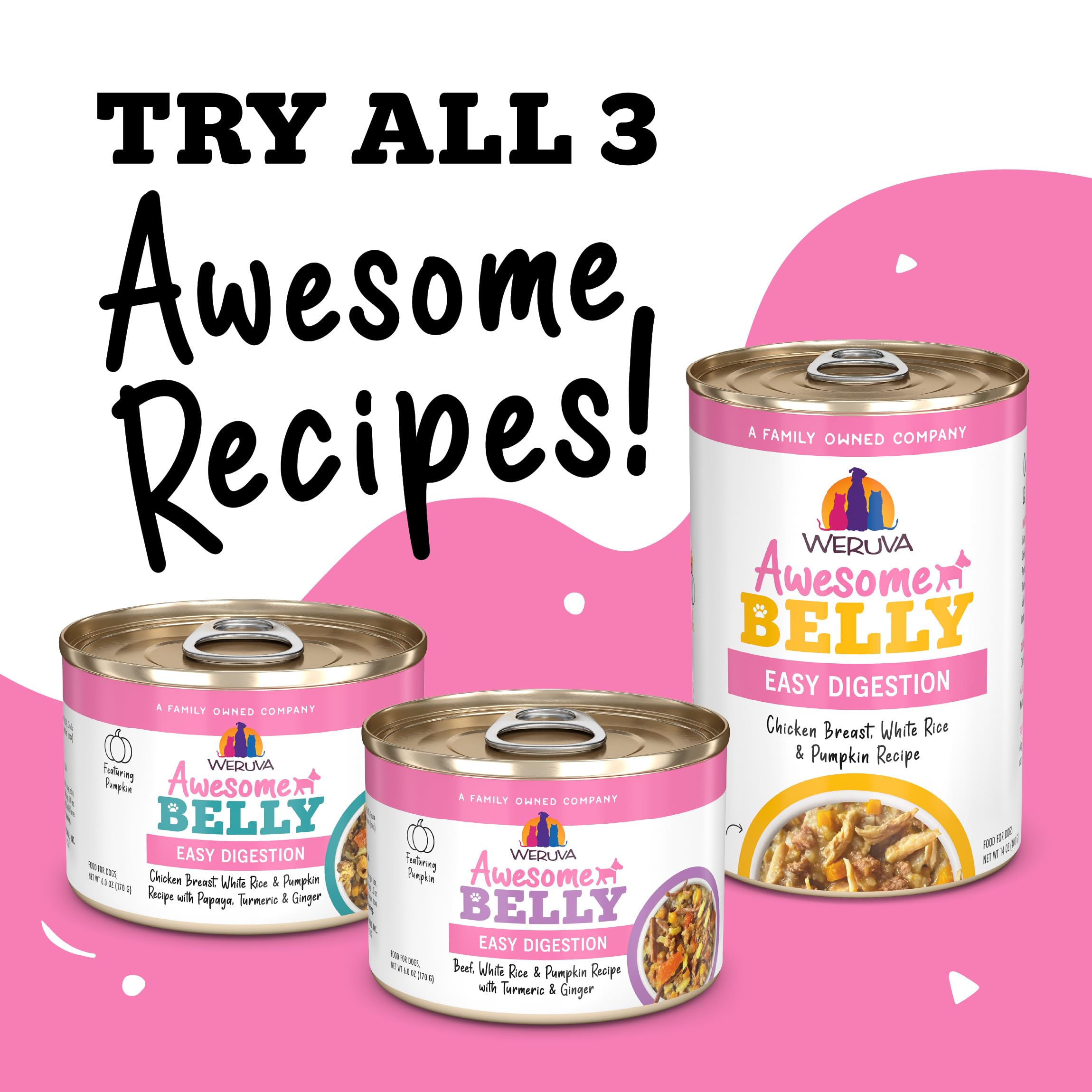 Weruva Awesome Belly brcgs-certified — produced in facilities meeting global food standards.