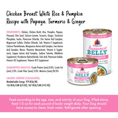 Weruva Awesome Belly can-packaging — prepared, high-quality dog food in a 14oz can.