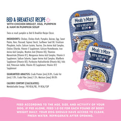 Weruva Bed and Breakfast gravy with chunks shows texture and flavor.