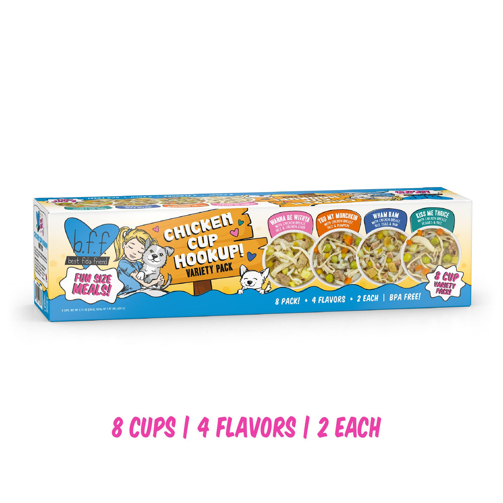 Weruva Best Fido Friend chicken cup hookup Wham Bam served in savory broth for dogs.