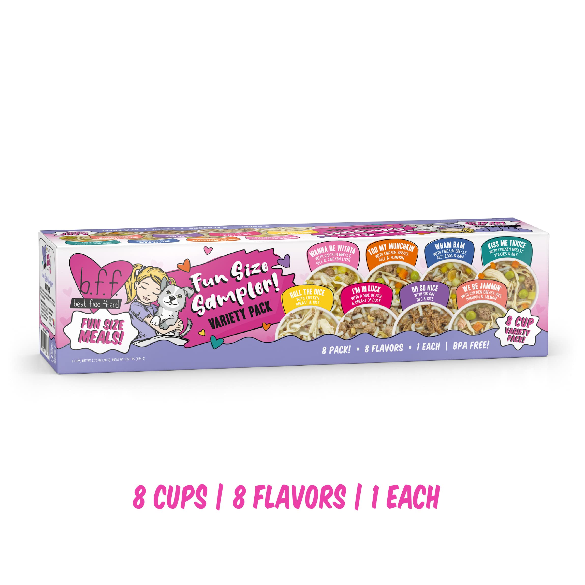 Weruva B.F.F. I'm in Luck cup adds variety and moisture.