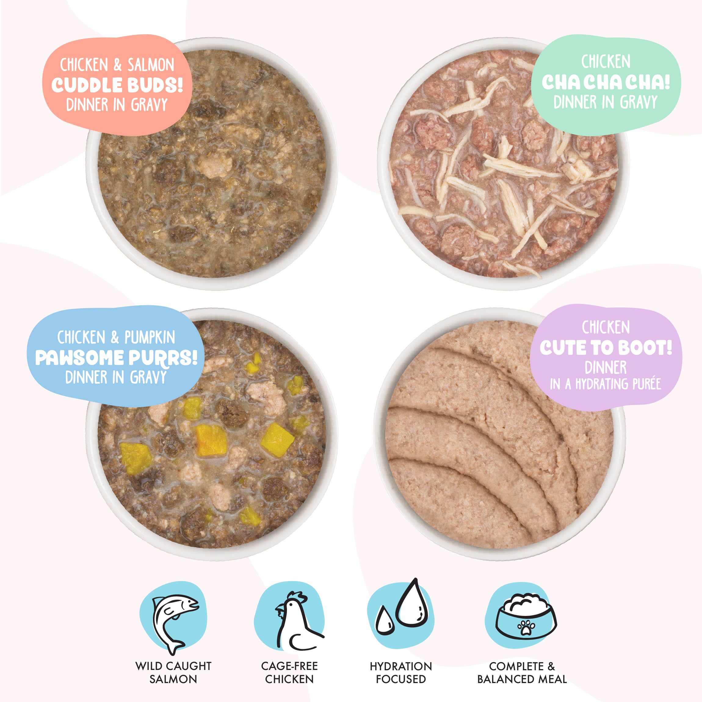 Weruva B.F.F. Kitten Pawsome Purrs can demonstrates fish-enhanced flavor for mealtime variety