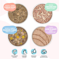 Weruva B.F.F. Kitten Pawsome Purrs can demonstrates fish-enhanced flavor for mealtime variety