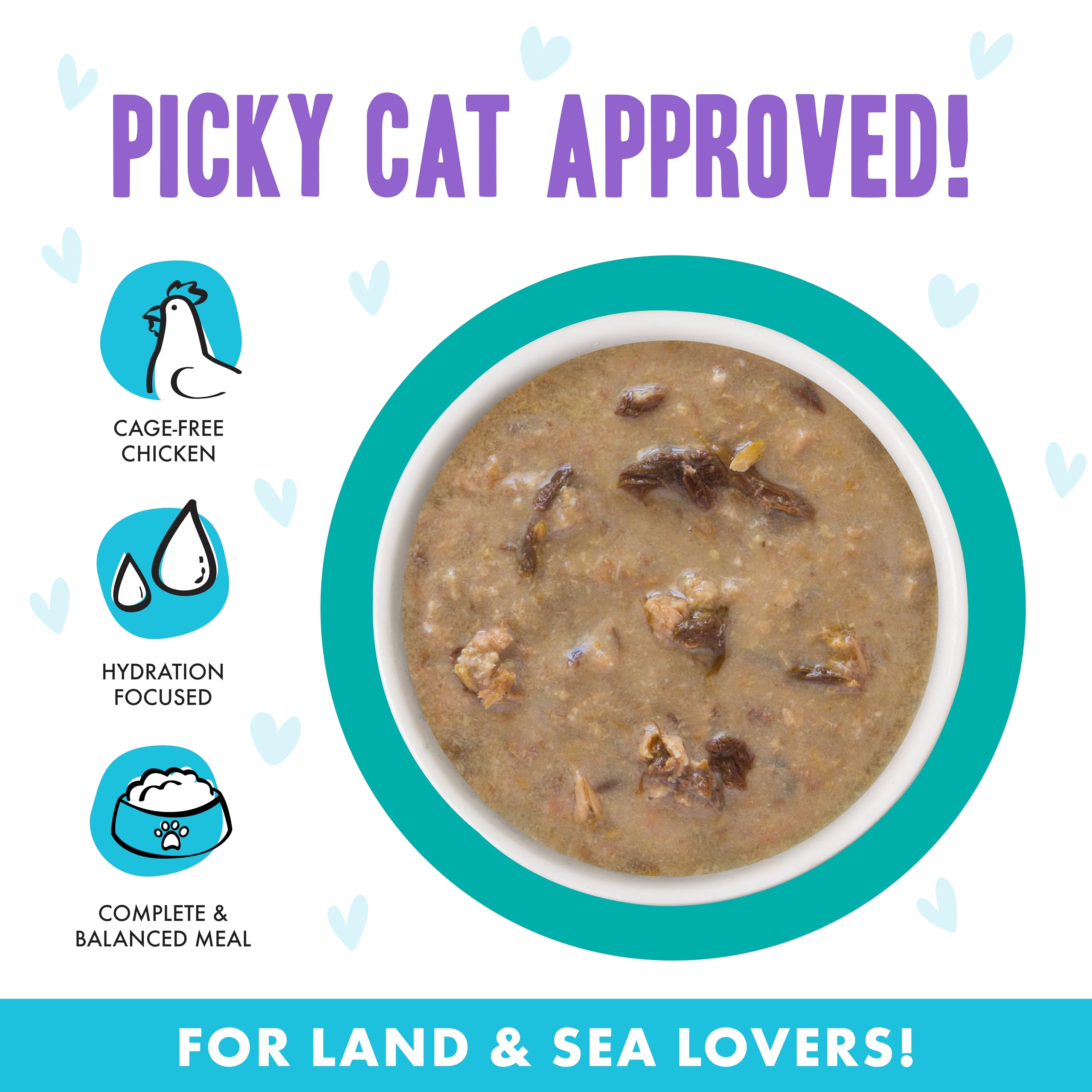 Weruva B.F.F. OMG grain-free formula suited for cats avoiding grains.