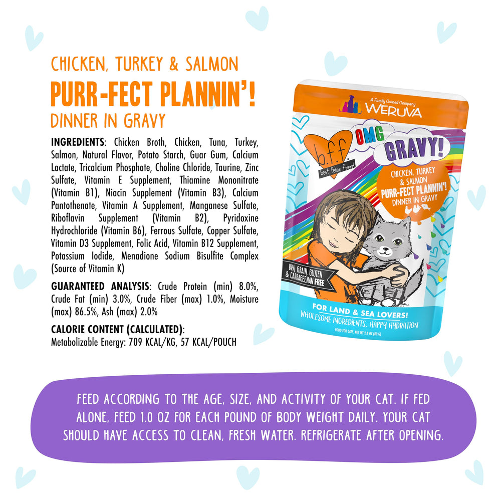 Grain-free, gluten-free, carrageenan-free formula from Weruva B.F.F. OMG