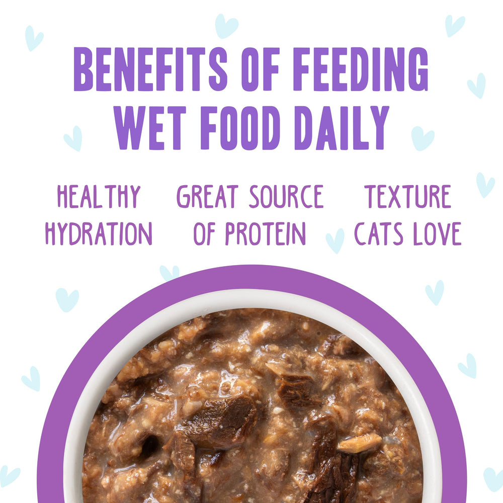 Weruva B.F.F. OMG ingredients with cage-free chicken for quality protein