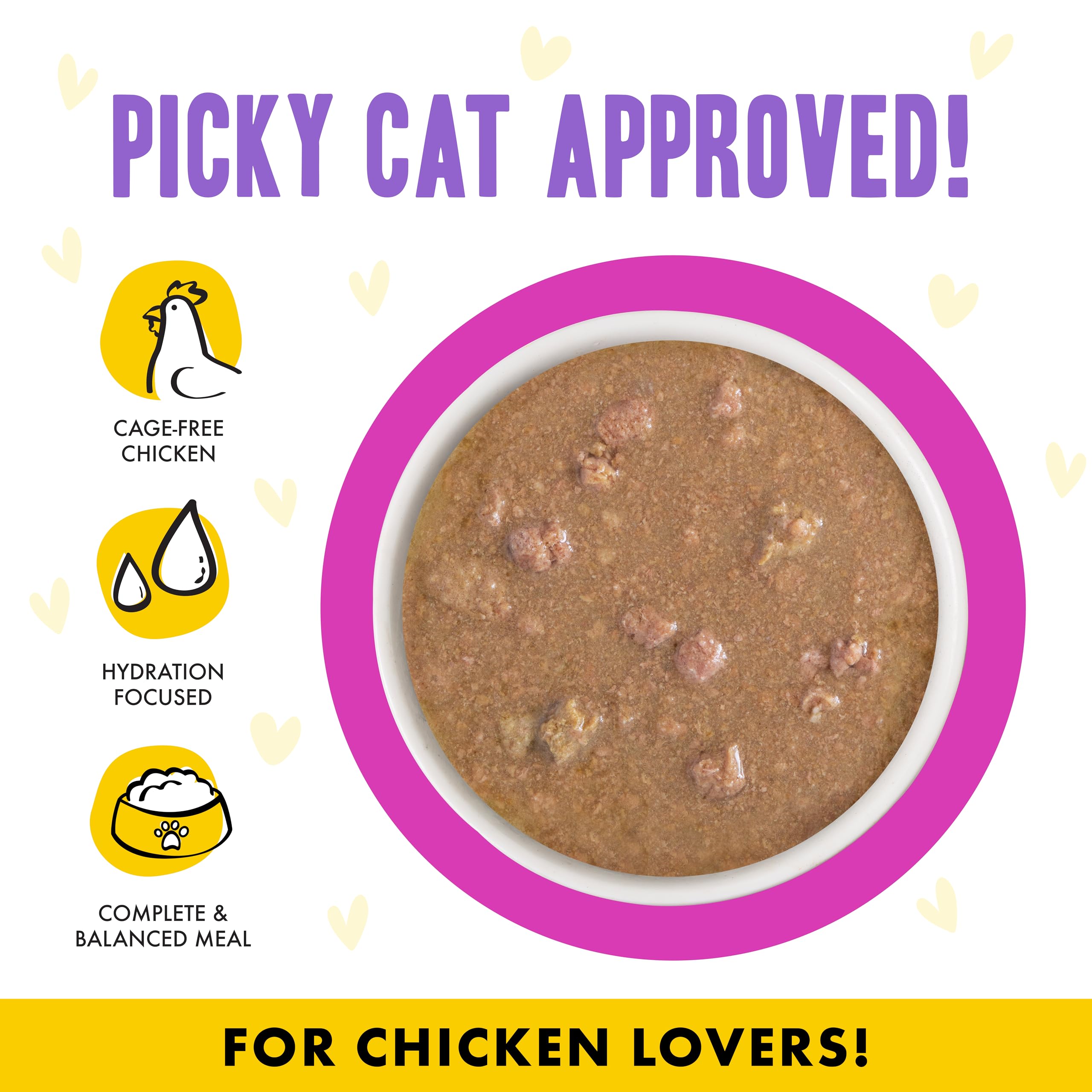 Served over kibble, Weruva B.F.F. OMG delivers extra gravy and moisture.