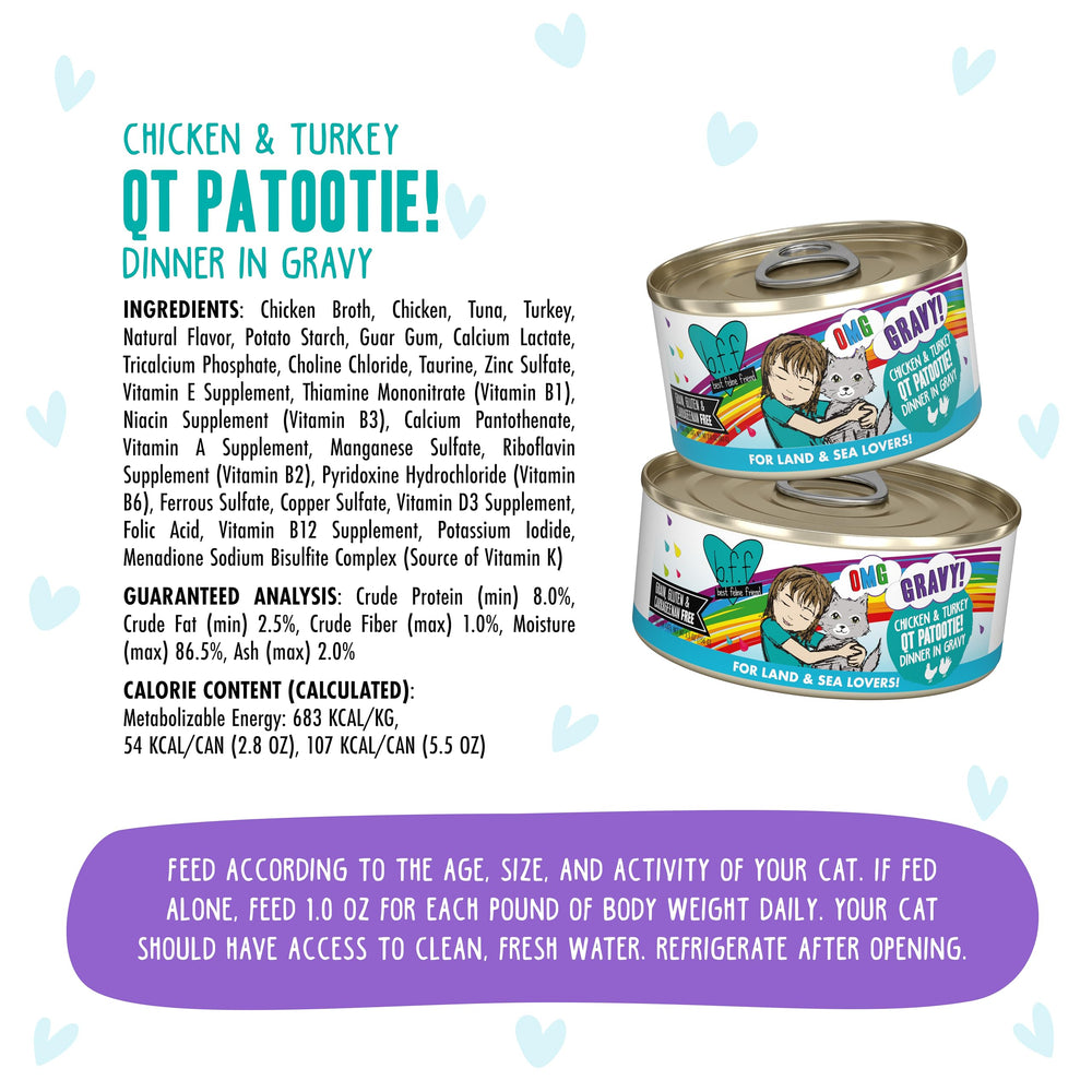 Tender chicken pieces in gravy entice picky eaters.