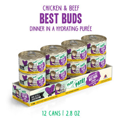 Weruva B.F.F. Play chicken beef paté can with creamy texture