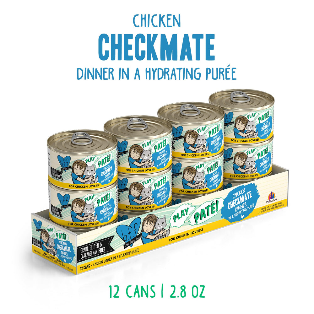 Creamy Weruva B.F.F. Play paté texture entices picky eaters.