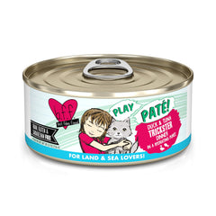 Weruva B.F.F. Play duck-tuna paté can, 8-pack, high-moisture meal option