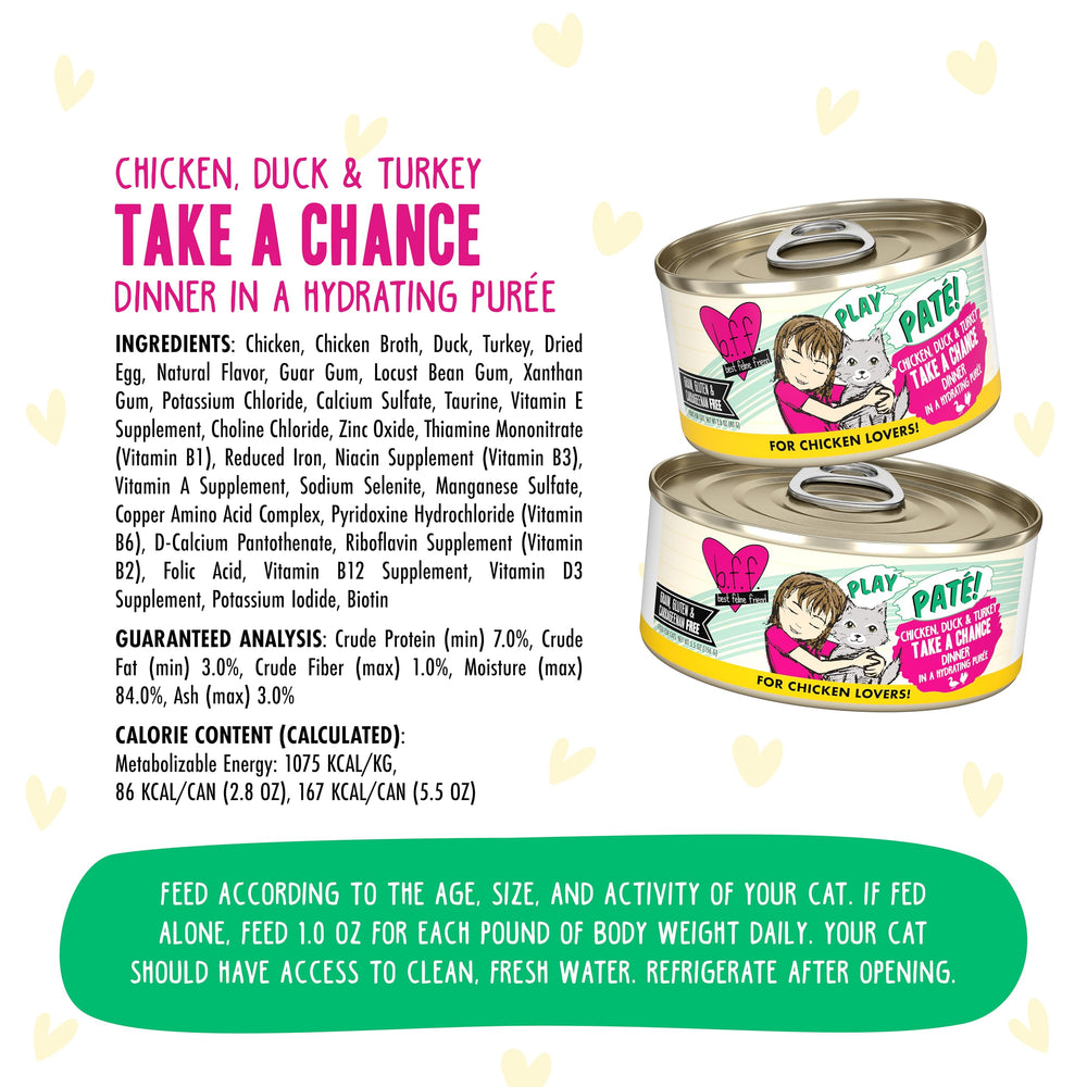 Weruva B.F.F. Play grain-free gluten-free carrageenan-free paté with clean ingredients