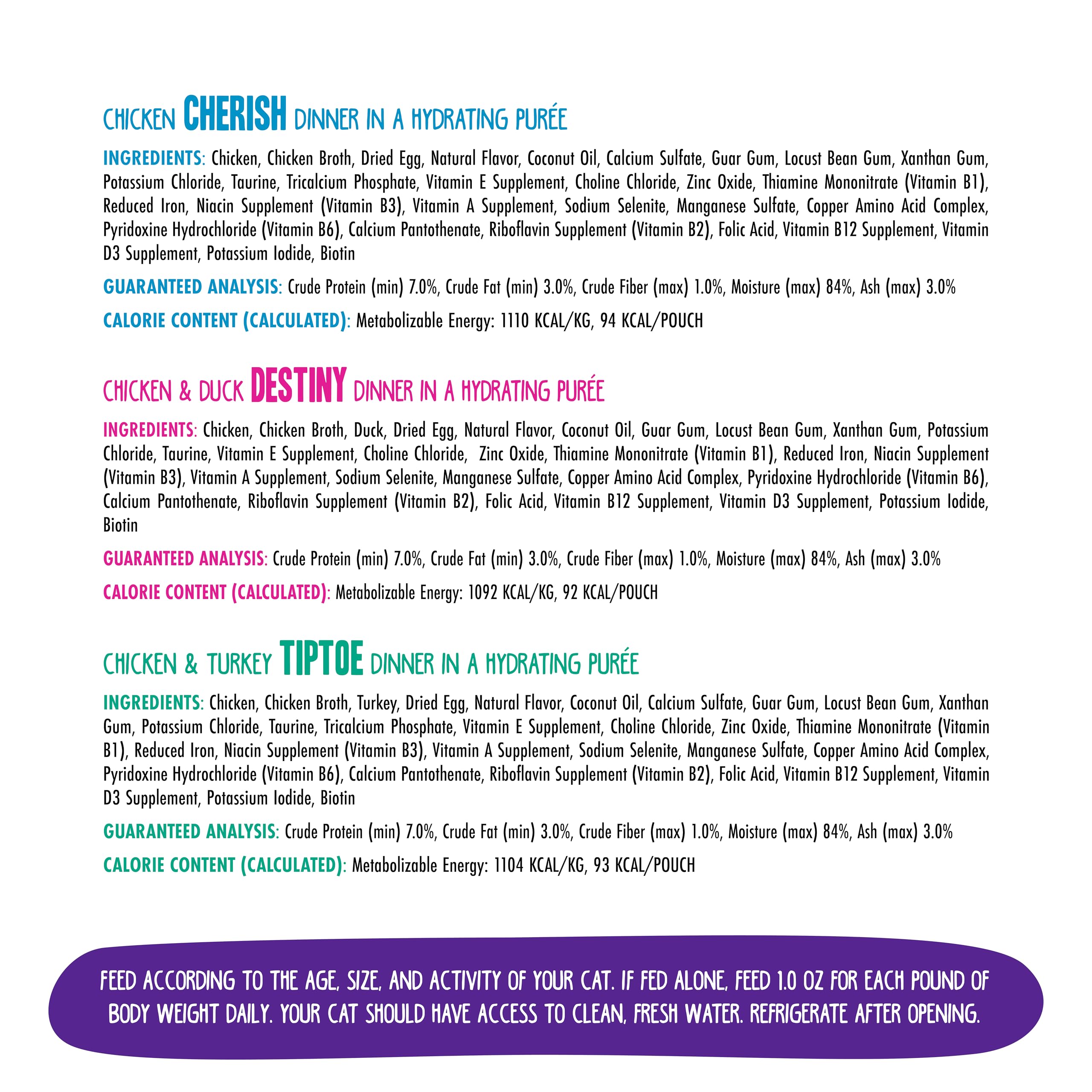 Weruva B.F.F. Play grain-free label signals gluten-free and soy-free options