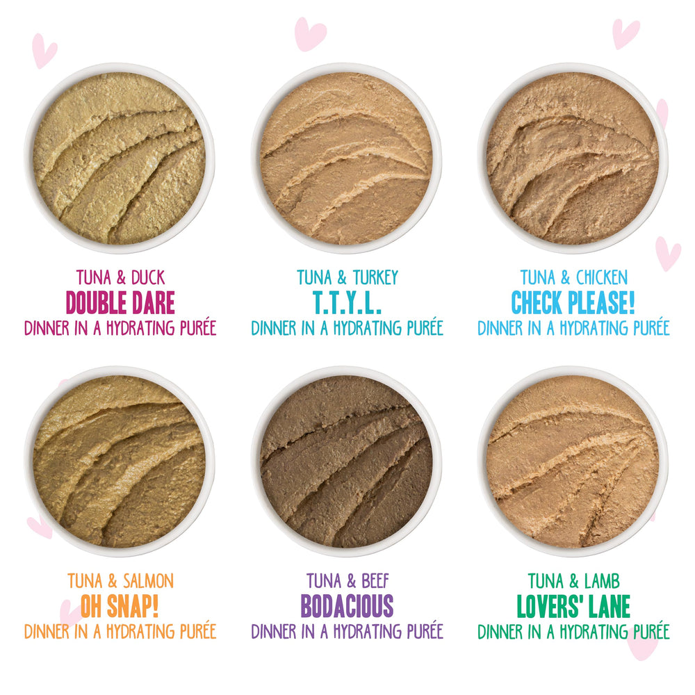 Weruva B.F.F. Play high-moisture paté, ideal for hydration at mealtime.