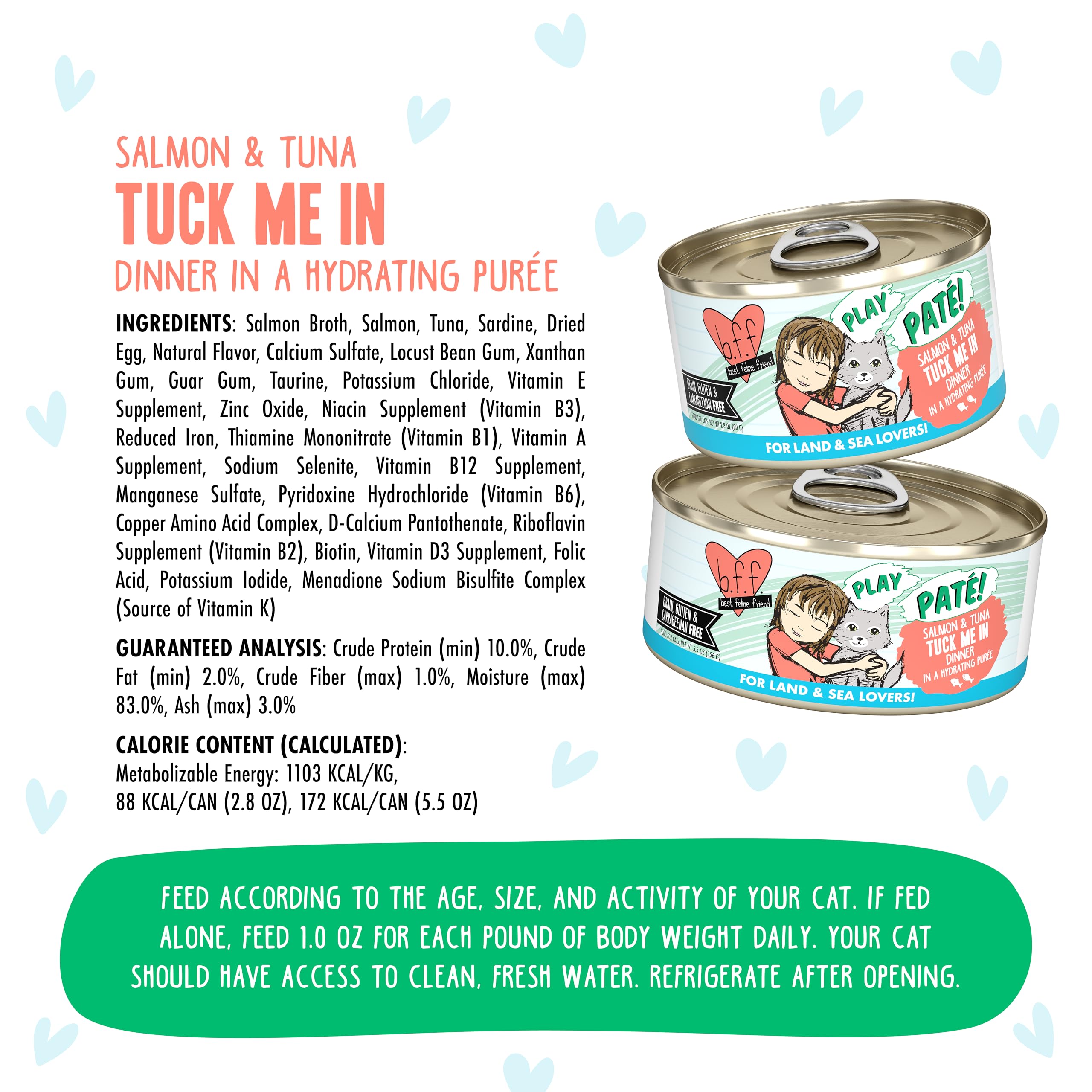 Ingredient profile highlights salmon and tuna in Weruva B.F.F. Play