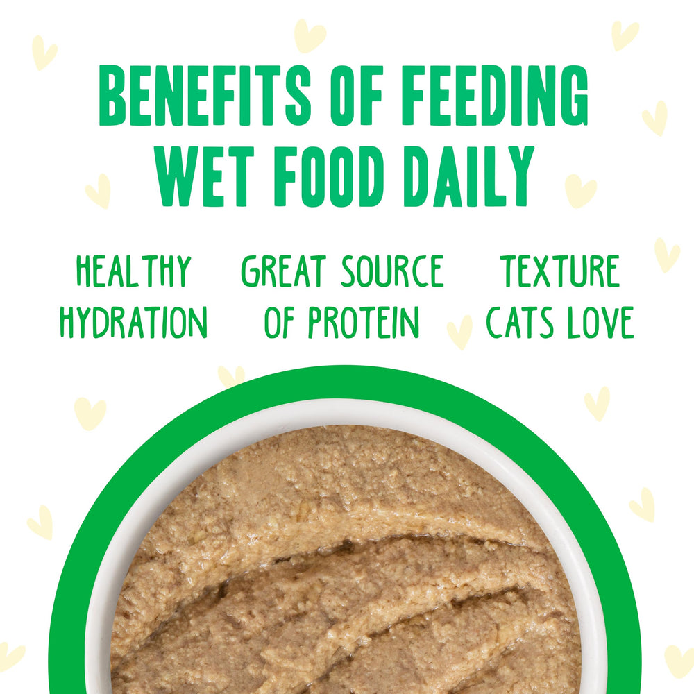 Weruva B.F.F. Play pate includes no corn, wheat or soy.