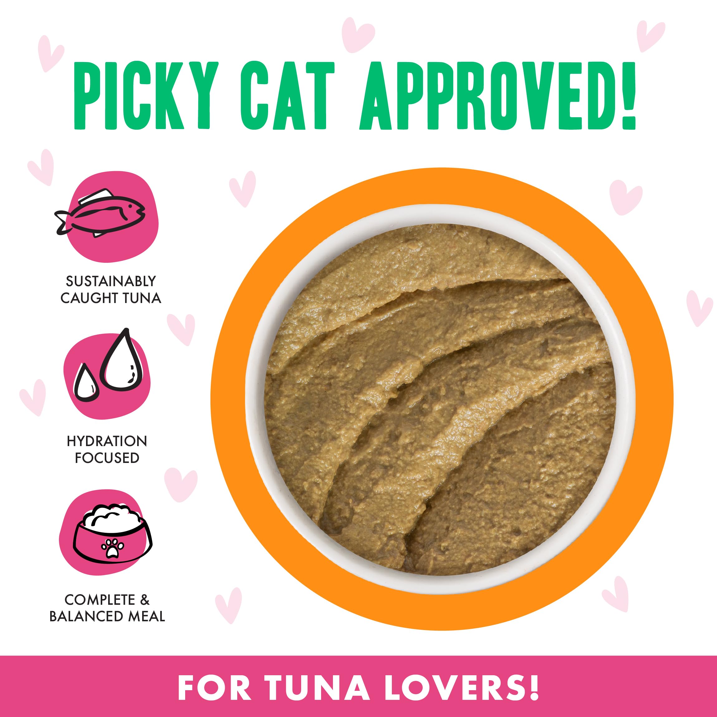 Creamy appearance of Weruva B.F.F. Play paté with fish-forward aroma.