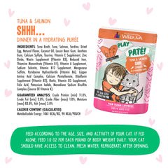Weruva B.F.F. Play pate texture shot emphasizes velvety cat-friendly paté.