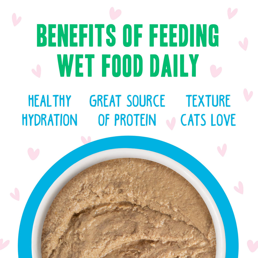 Tuna-chicken puree image emphasizes natural ingredients.