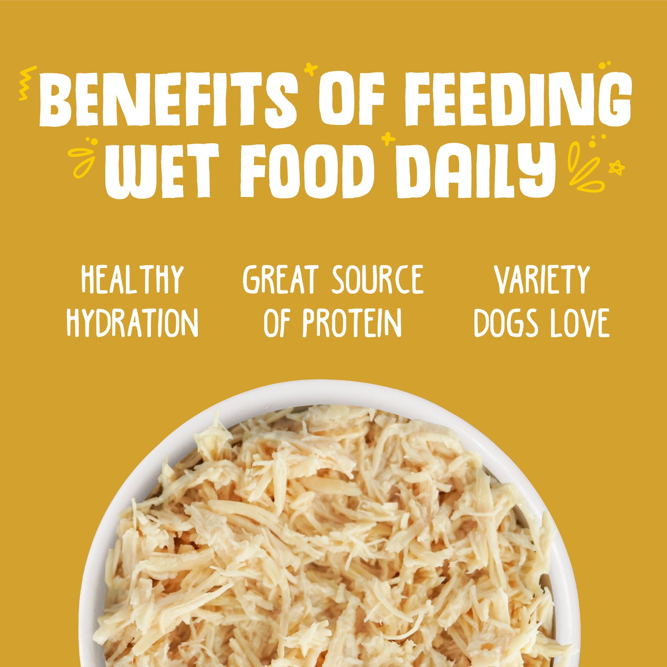 Illustration of cage-free chickens used in Weruva products