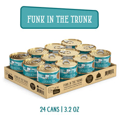 Weruva Cats in the Kitchen grain-free cans highlight premium proteins.