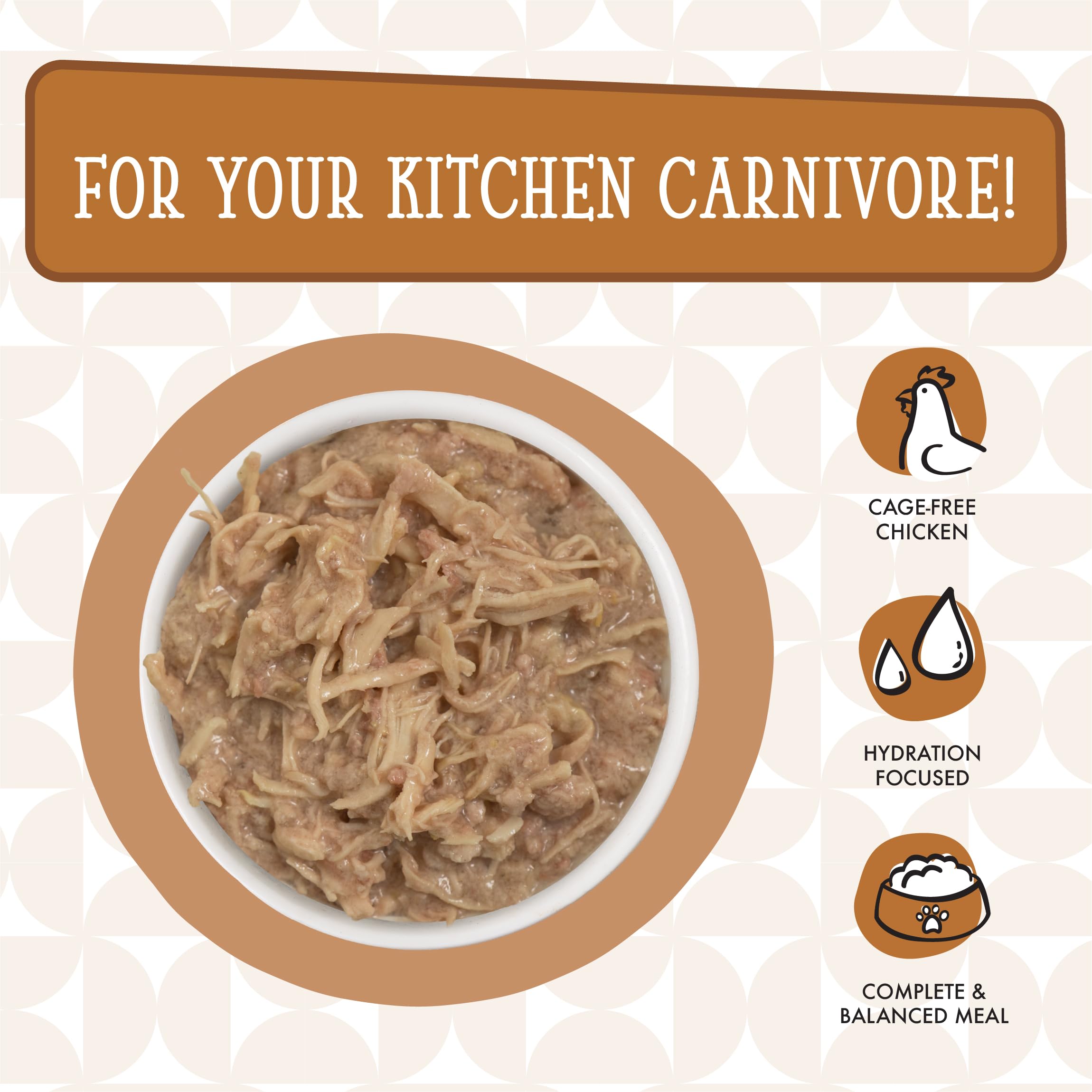 Weruva Cats in the Kitchen Grain-free formula image with clean ingredients.