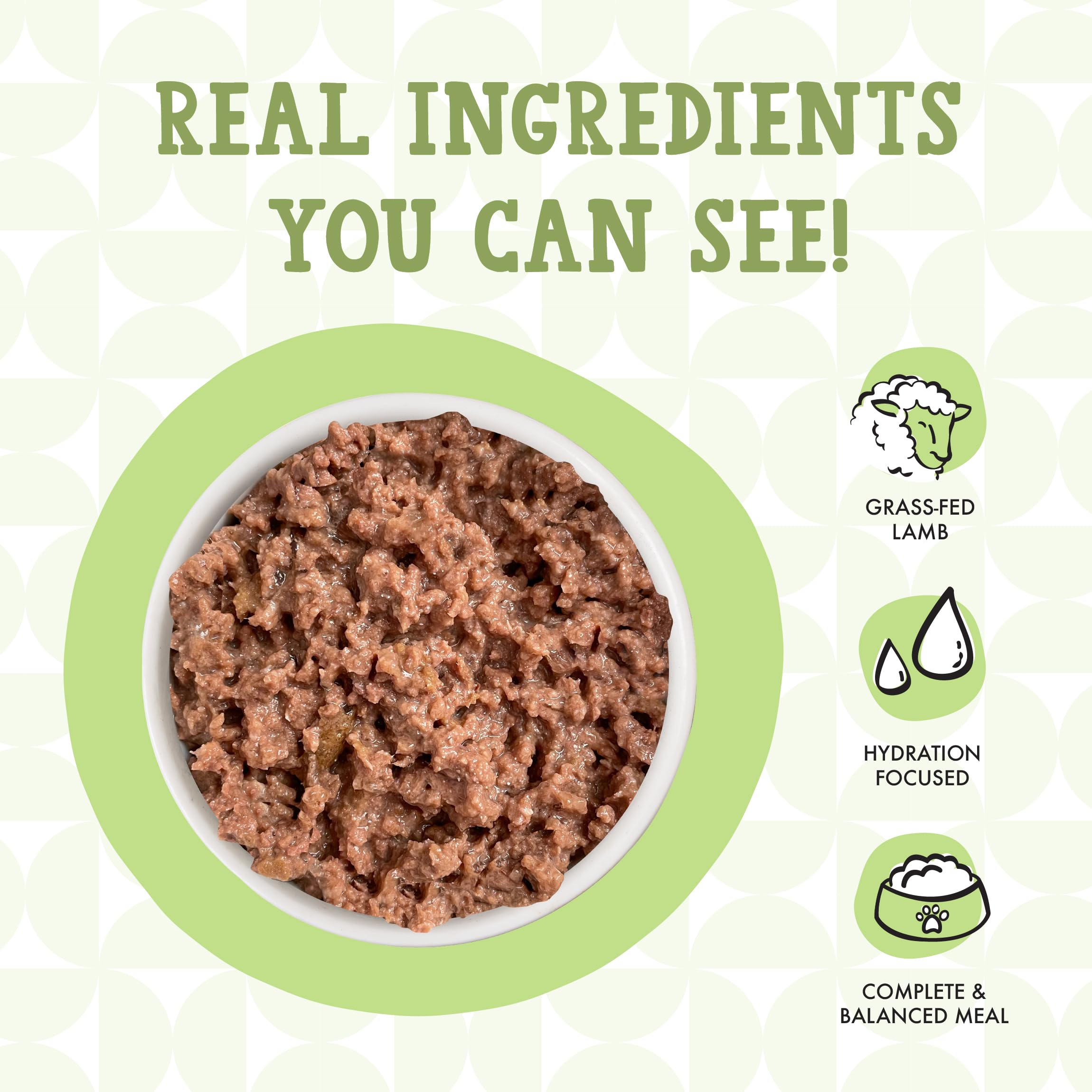 Grass-fed lamb and wild tuna shown in Lambur-Kitty recipe