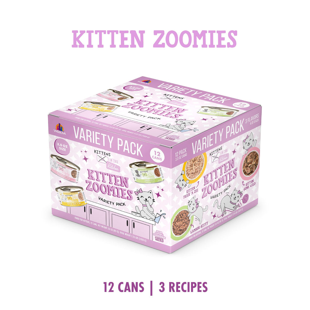 Lambur-kitty cans from Weruva, a protein-rich kitten option.