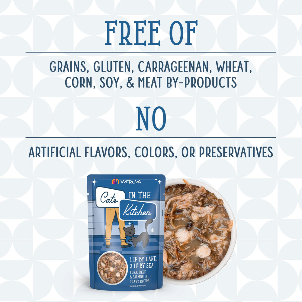 Weruva Cats in the Kitchen omega-rich fish oil supports coat and skin health