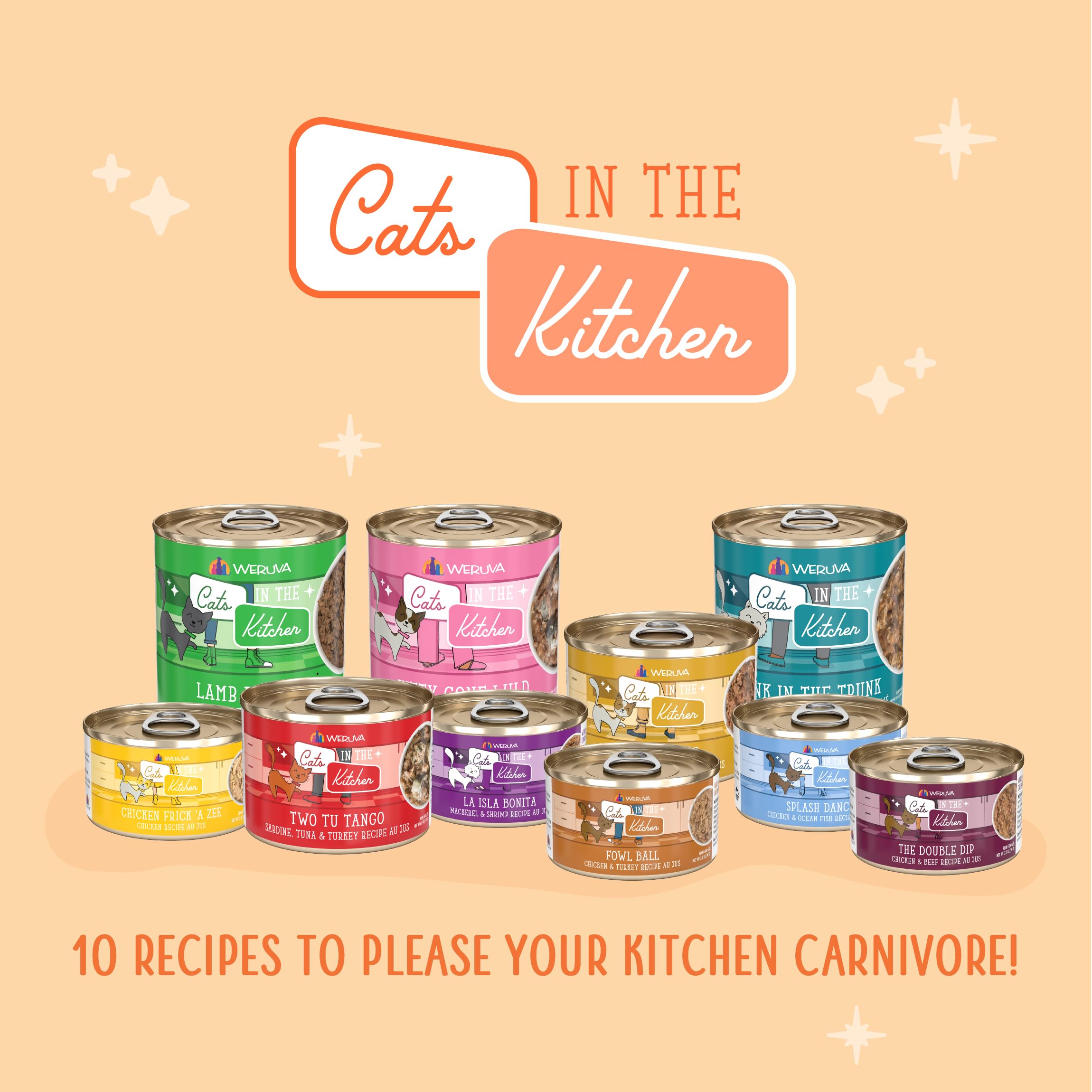 Weruva Cats in the Kitchen Chick Magnet close-up, protein-packed option for picky eaters.