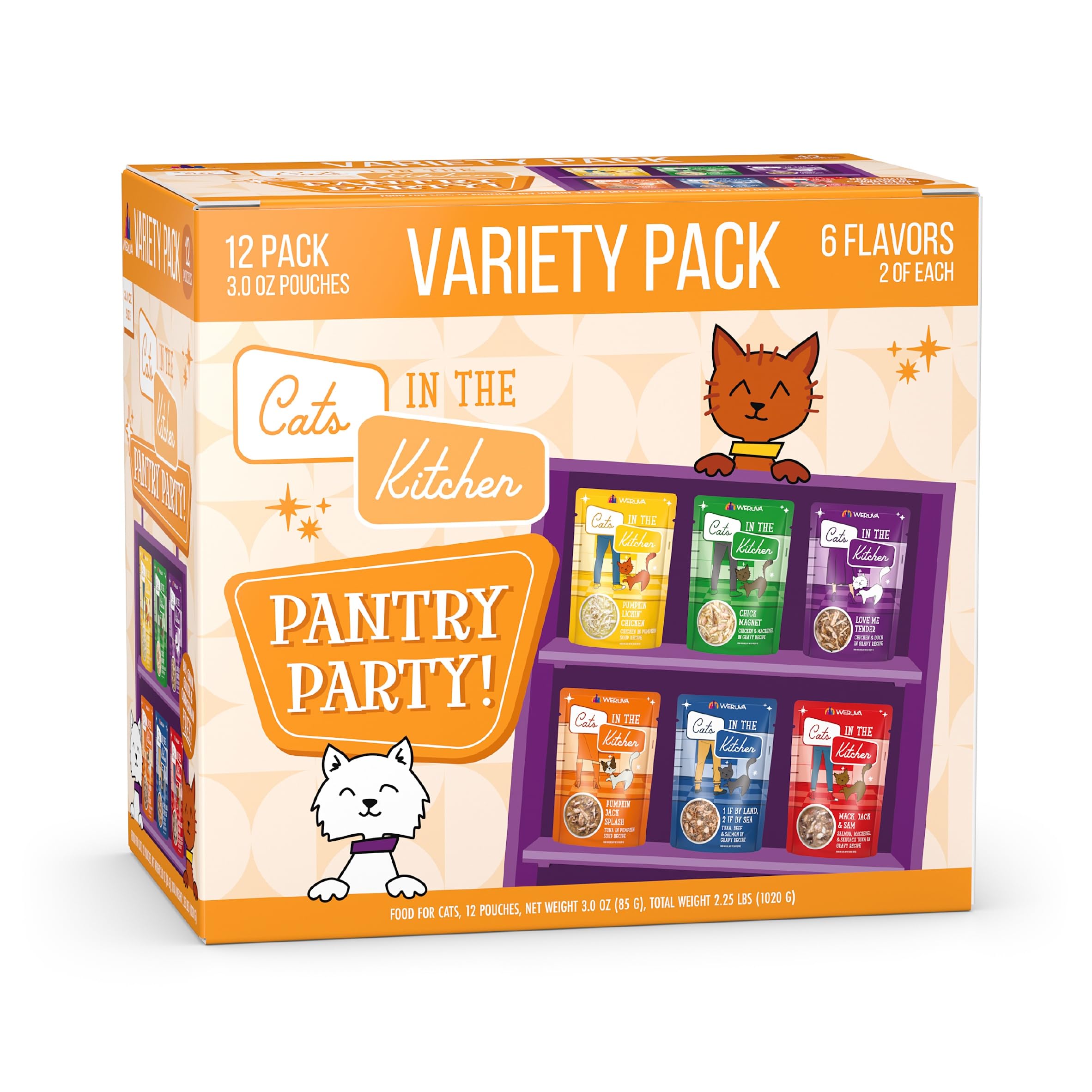 Weruva Cats in the Kitchen Pantry Party Pouch chicken close-up, enticing flavor for cats' meals.