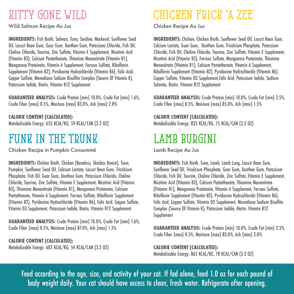 Weruva Chicken Frick ’A Zee 6oz can, savory chicken dinner.