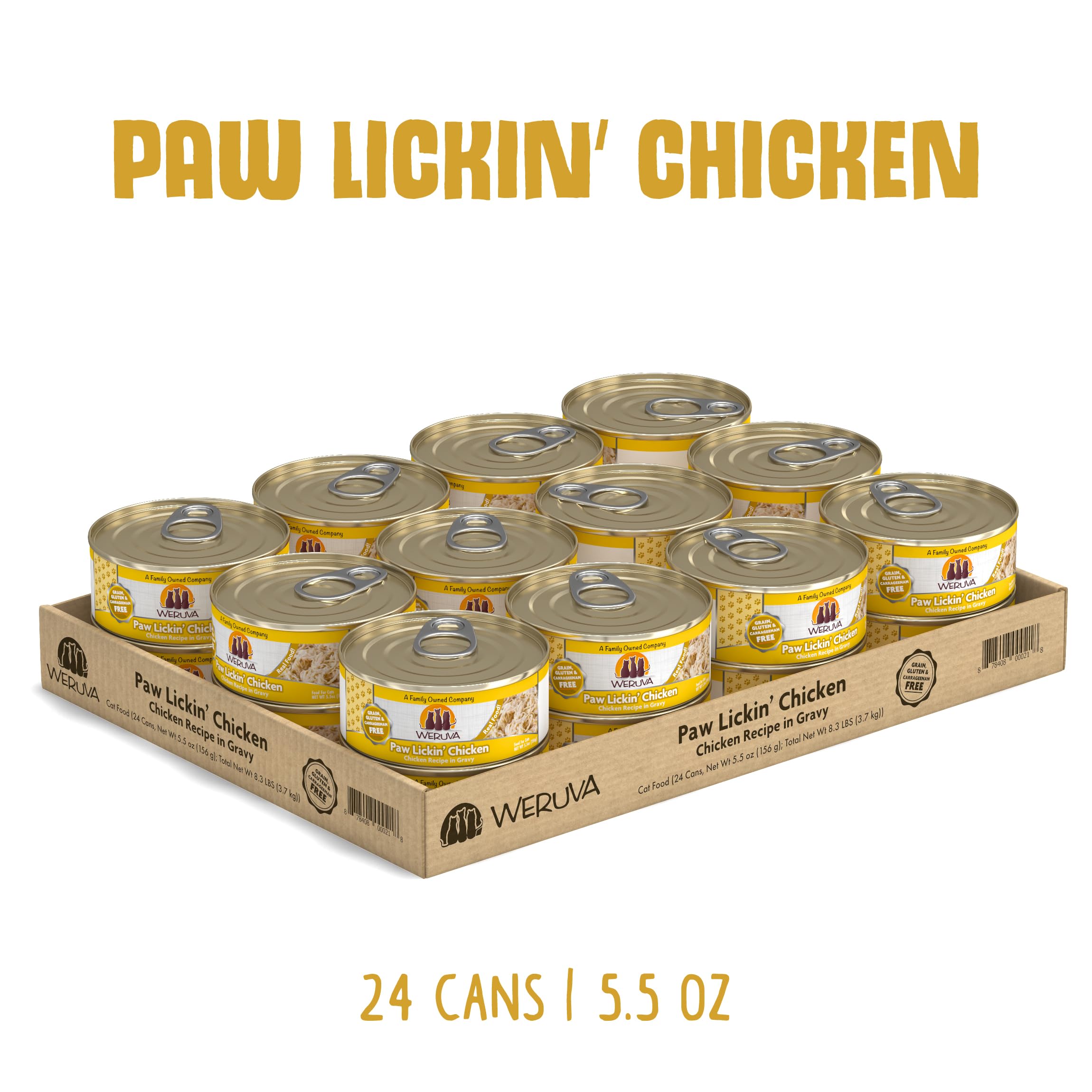 Weruva Classic Cat Food with shredded chicken breast in gravy
