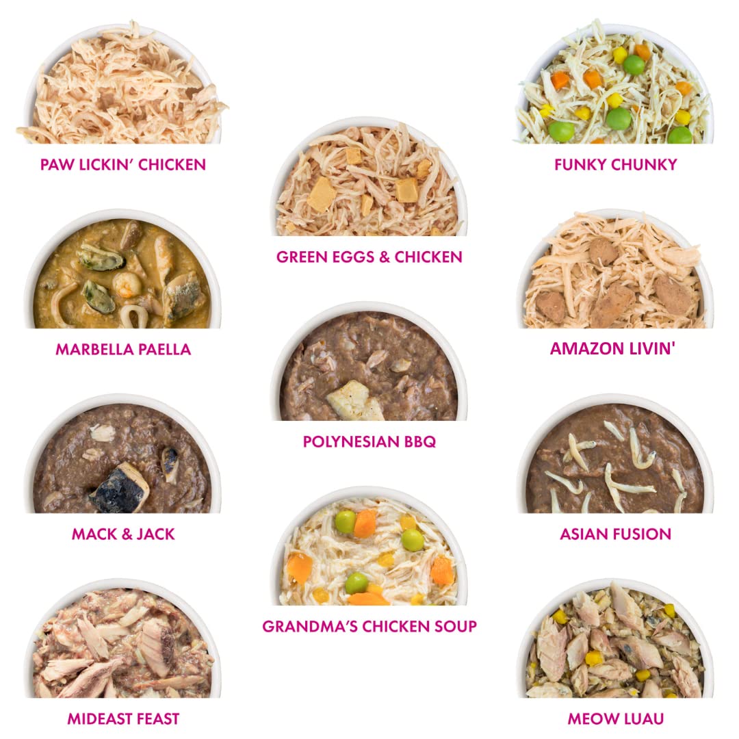 Weruva Classic Cat chicken and fish options support lean muscle mass.