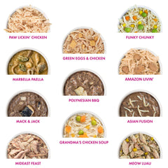 Weruva Classic Cat chicken and fish options support lean muscle mass.