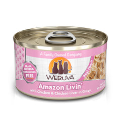 Weruva Classic Cat Food with chicken breast chunks in gravy for savory meals.