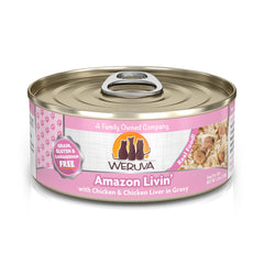 Weruva Classic Cat Food with gravy and liver chunks to entice picky eaters