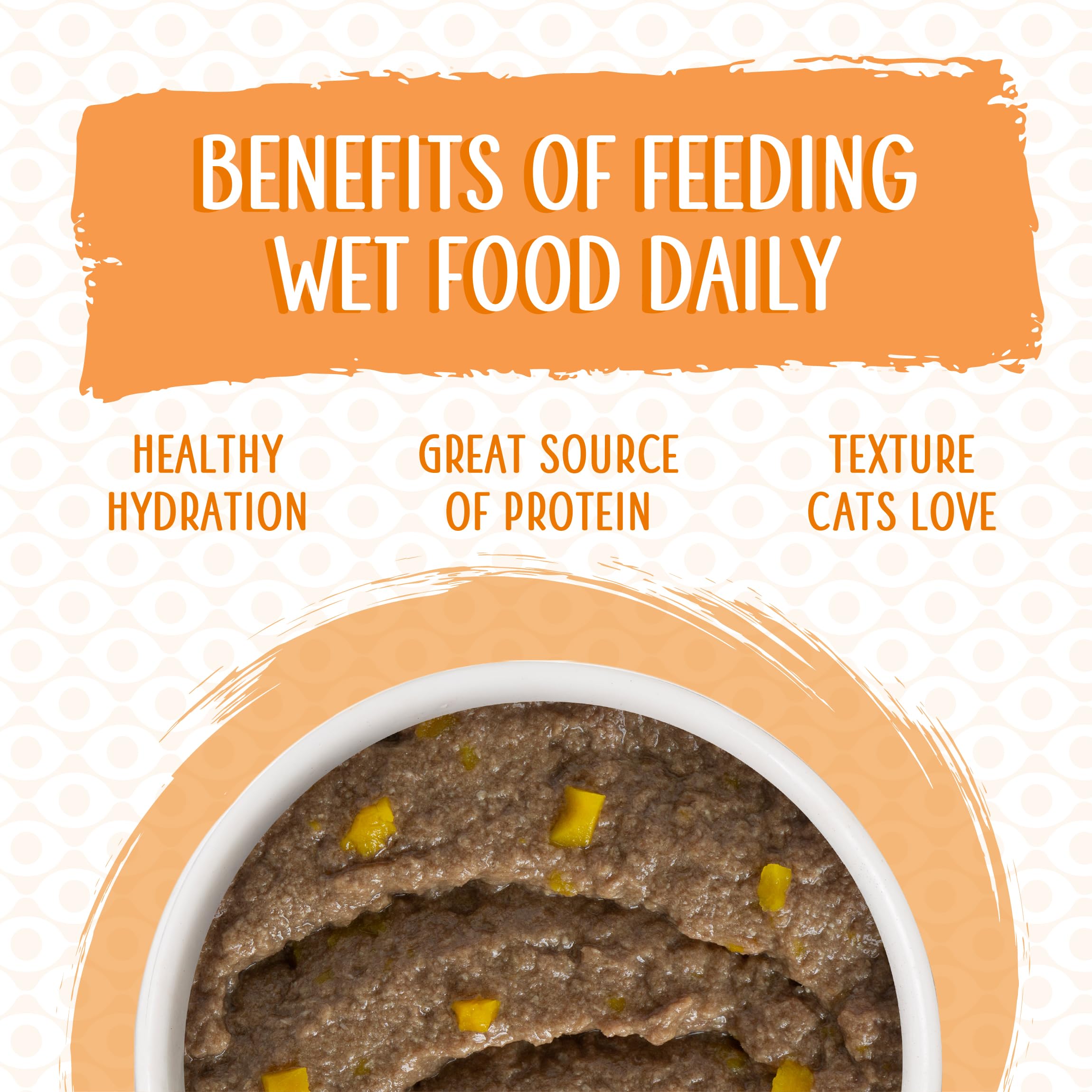 Weruva paté cage-free chicken detail emphasizes quality protein in the recipe.