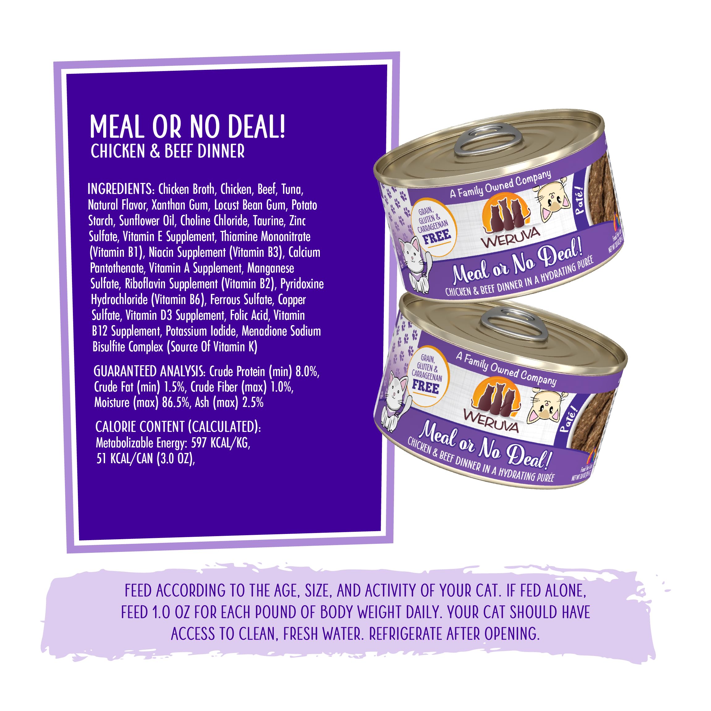 Wild-caught tuna detail in Weruva Classic Cat Paté