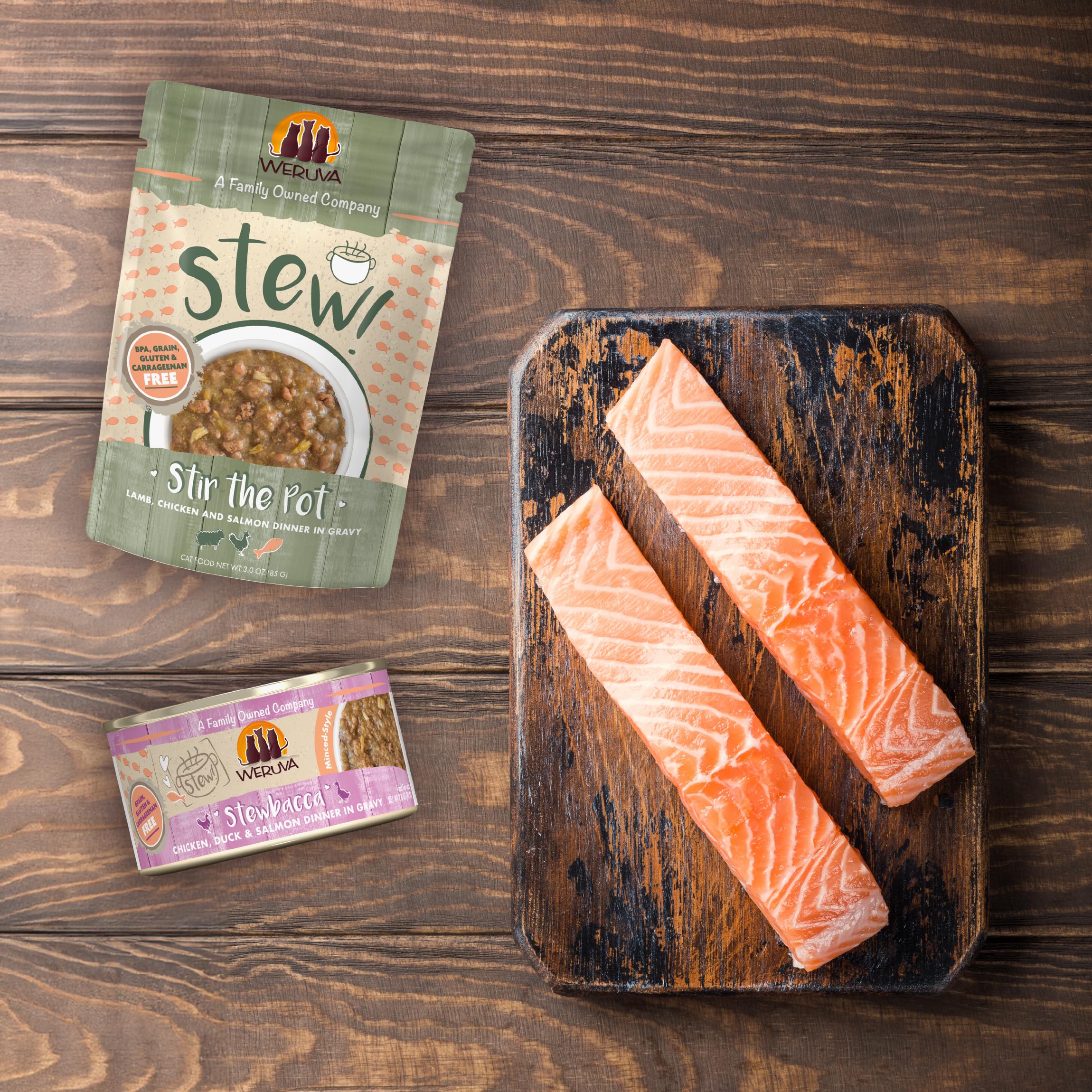 Weruva Classic Cat Stews served in bowl, hydration-friendly and flavorful.