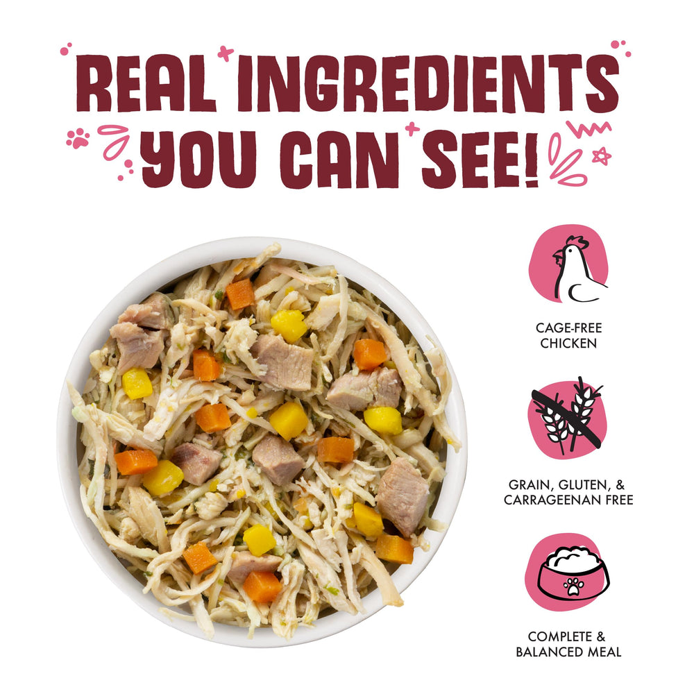 Weruva Classic chicken breast in gravy featuring wholesome protein and aroma