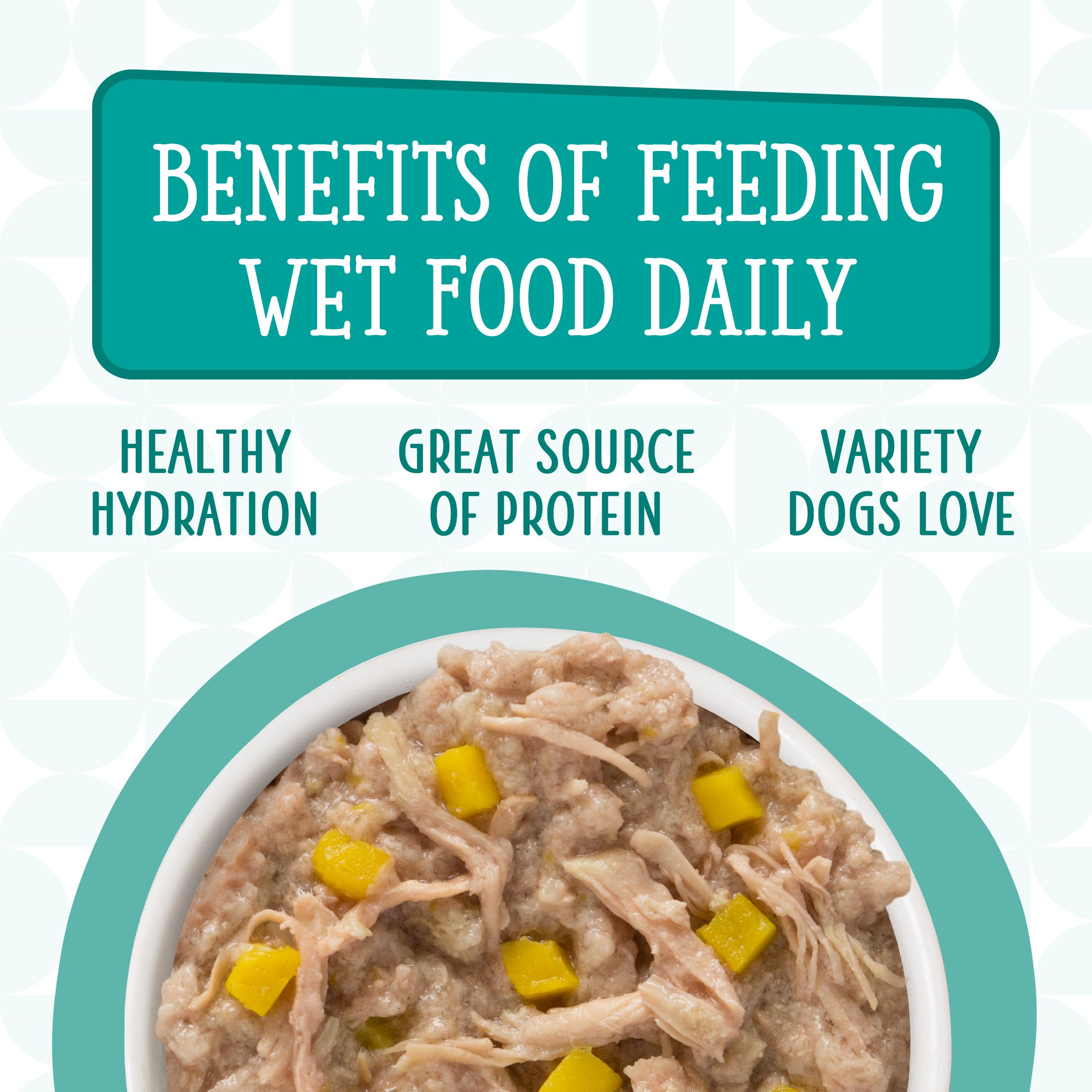 Weruva Dogs in the Kitchen grain-free pouch label highlights free-from ingredients