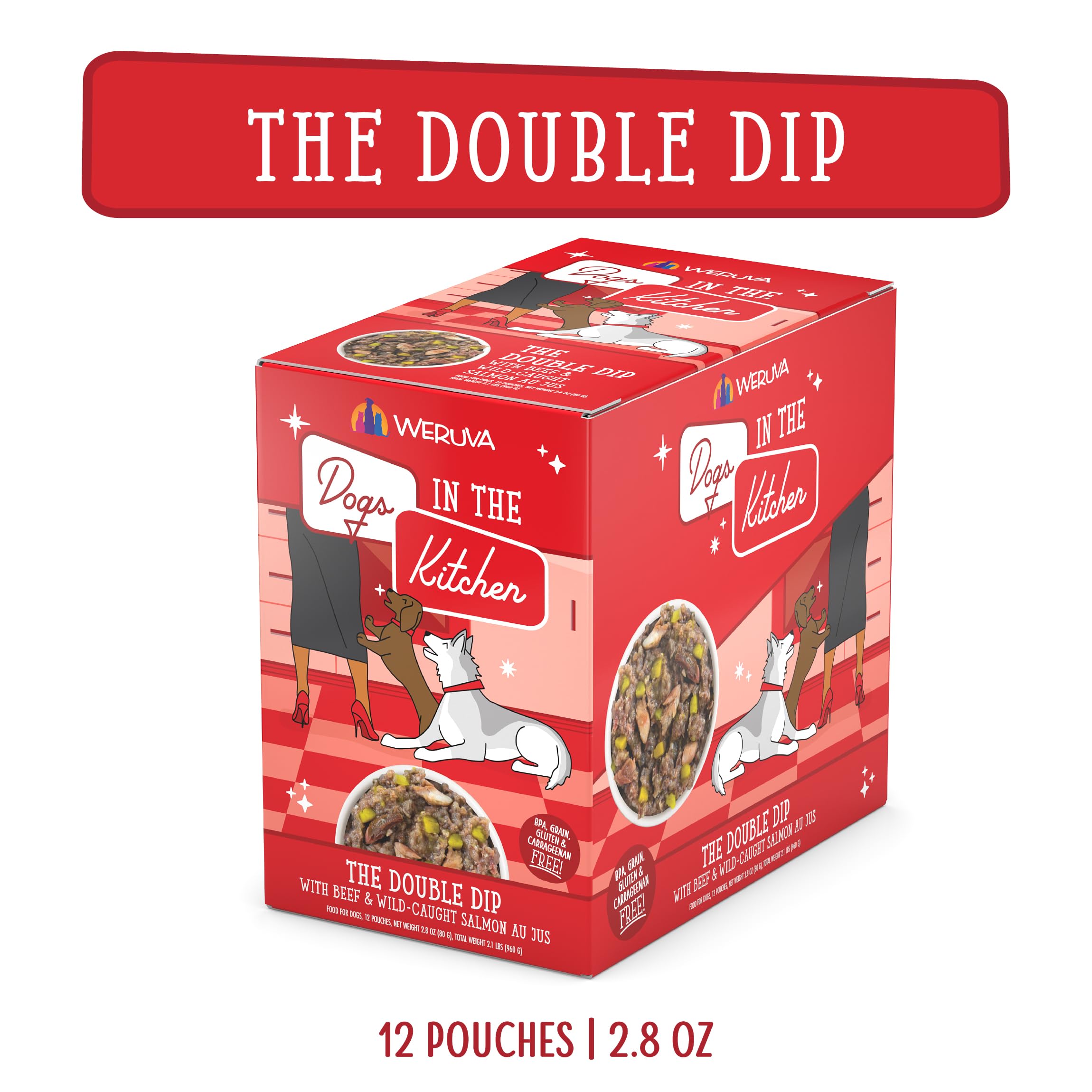 Weruva Dogs in The Kitchen pumpkin-in-gravy pouch, natural moisture and flavor