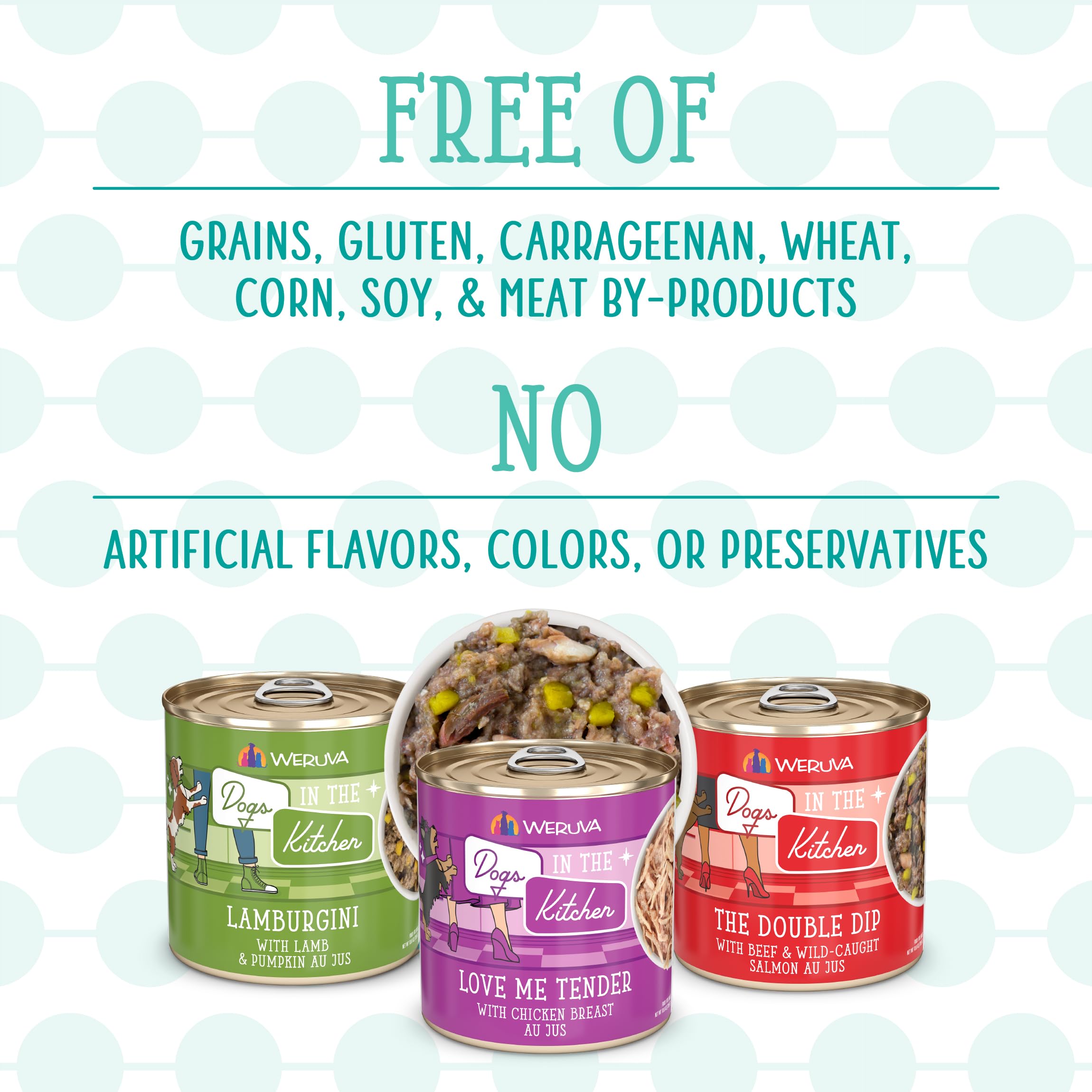 Weruva Dogs in the Kitchen wild caught salmon can provides high-quality protein.