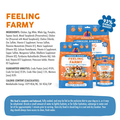 Weruva Feeling Farmy chicken breast ingredient close-up highlighting high-protein formula.
